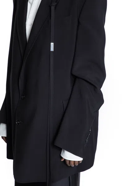 Ann Demeulemeester Agnes High Comfot Tailored Blazer In Black