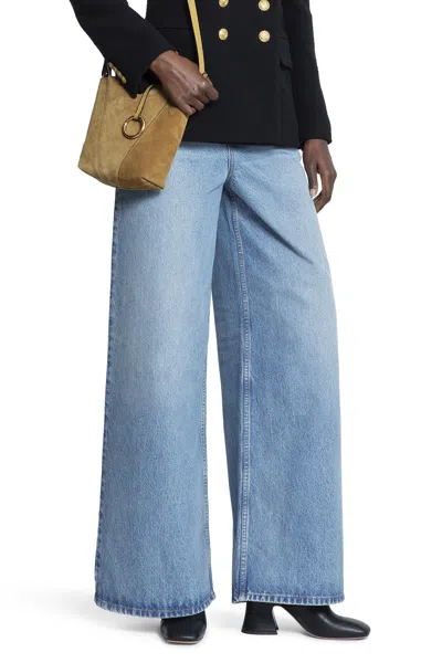 Chloé High-rise Wide-leg Jeans In Light Wash Denim