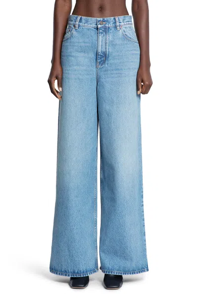 Chloé High-rise Wide-leg Jeans In Light Wash Denim