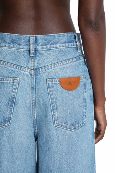 Chloé High-rise Wide-leg Jeans In Light Wash Denim