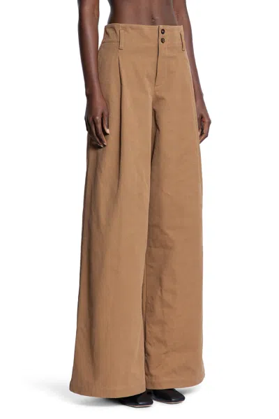 Chloé High-rise Wide-leg Pants In Cotton Canvas