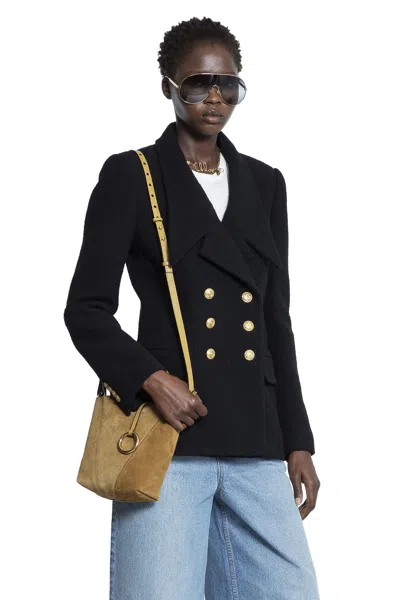 Chloé Double-breasted Blazer In Wool Bouclette