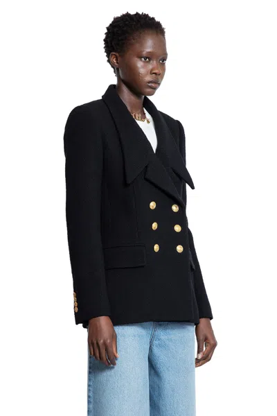Chloé Double-breasted Blazer In Wool Bouclette
