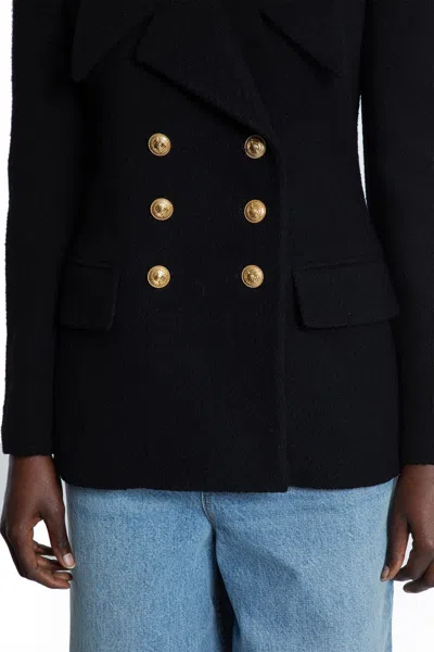 Chloé Double-breasted Blazer In Wool Bouclette