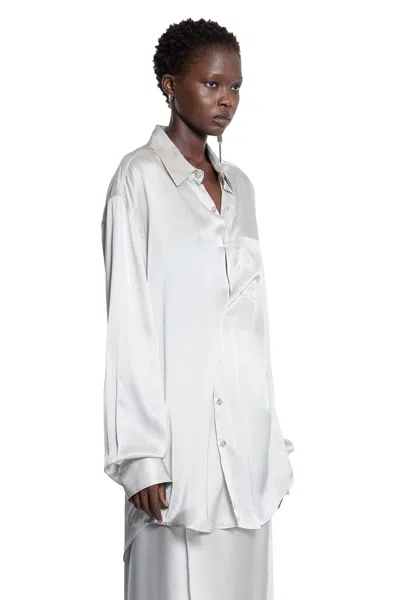 Ann Demeulemeester Elisabeth Long High Comfort Shirt In White