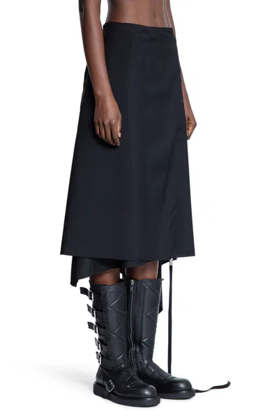 Ann Demeulemeester Ylva Midi Wrap Skirt