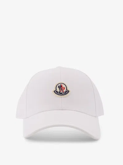 Moncler Logo Cotton Gabardine Baseball Cap