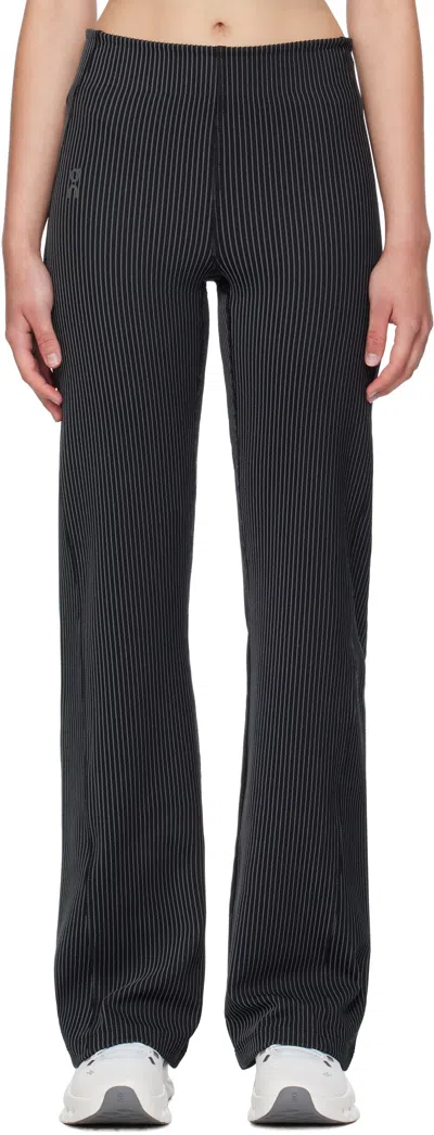 On Black All-day Ribbed Lounge Pants