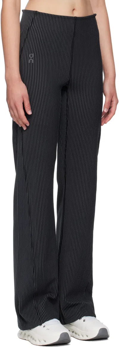 On Black All-day Ribbed Lounge Pants