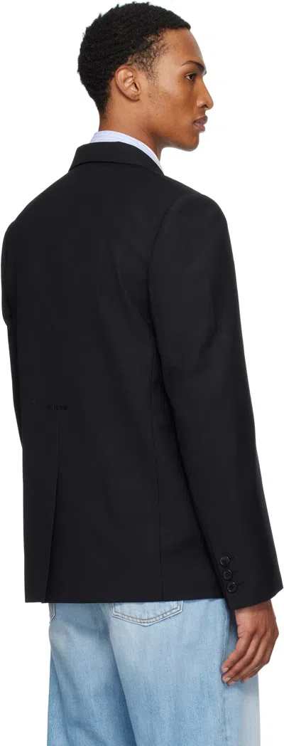 We11 Done Long-sleeved Suit Jacket In Black