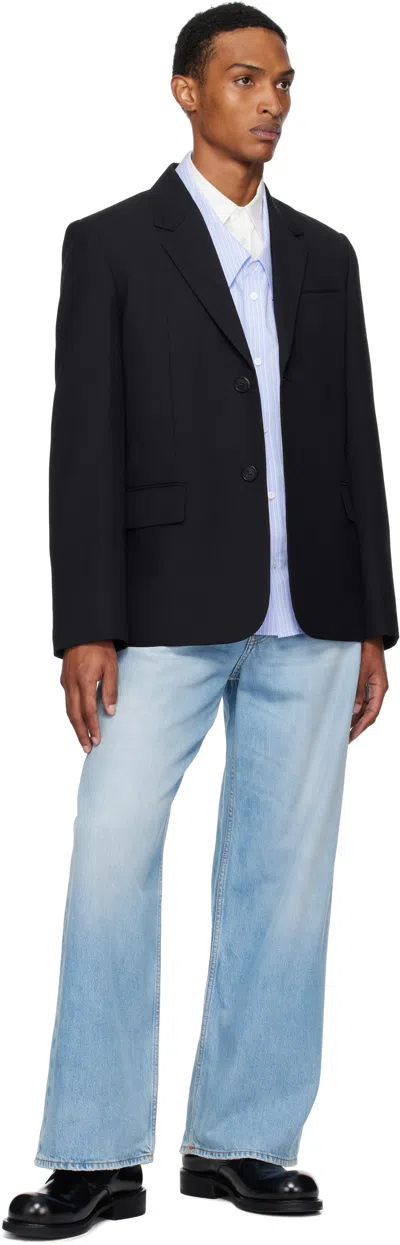 We11 Done Long-sleeved Suit Jacket In Black