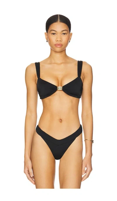 Cin Cin Abyss Bikini Top In Black