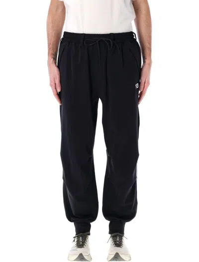 Y-3 Adidas 3-stripes Cuffed Track Pants In Black