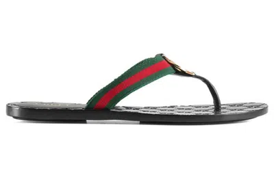 Gucci (wmns)  Gg Thong Web Sandal 'black'