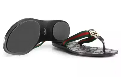 Gucci (wmns)  Gg Thong Web Sandal 'black'
