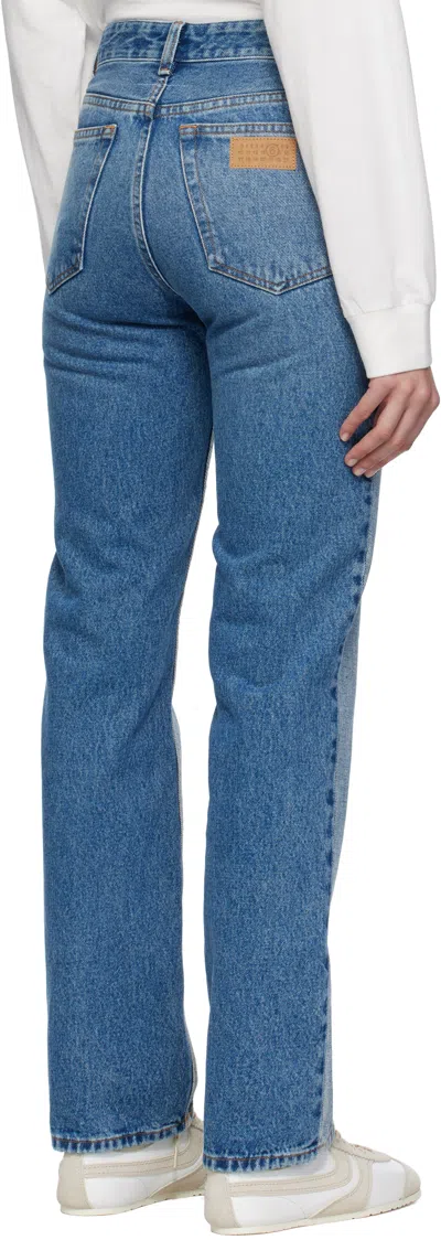 Mm6 Maison Margiela Blue Straight-leg Jeans
