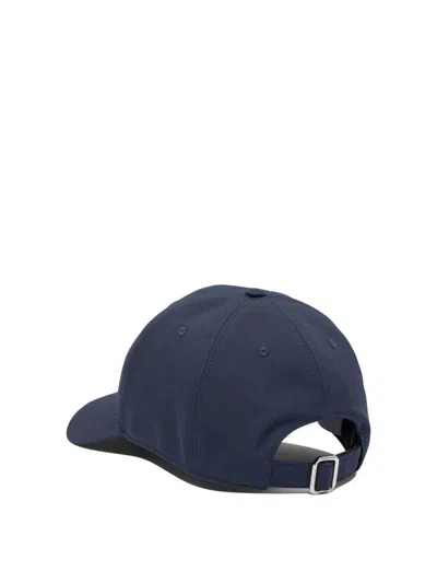 Givenchy Men Baseball Cap With Embroidered Logo In Blue