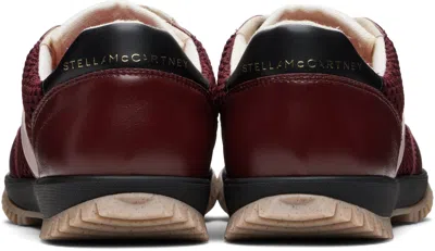Stella Mccartney Burgundy S-wave Sport Mesh Paneled Sneakers