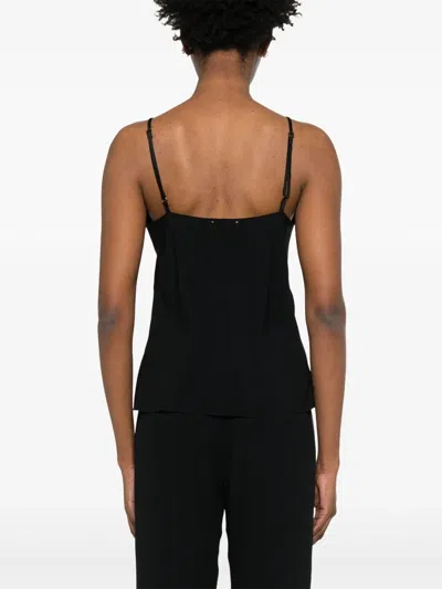 Forte Forte Satin V-neck Sleeveless Top And Straps