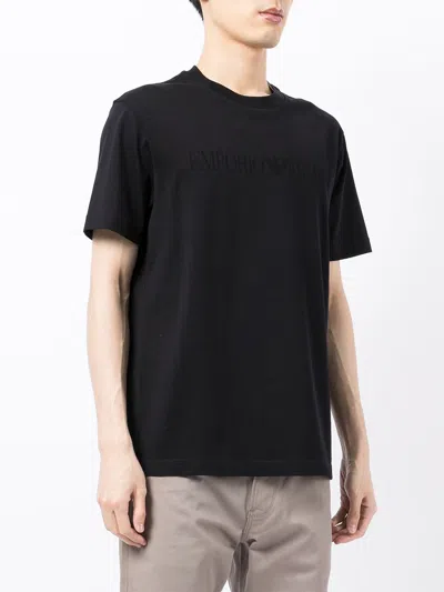 Emporio Armani Embroidered-logo T-shirt