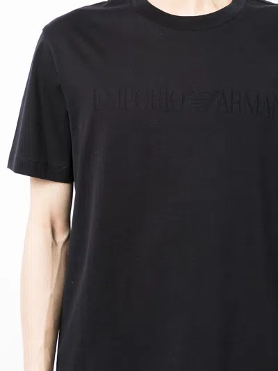 Emporio Armani Embroidered-logo T-shirt