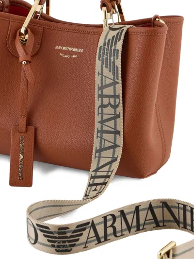 Emporio Armani Women's Myea Small Tote Bag In Brown