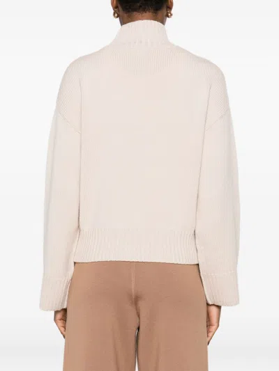 Fabiana Filippi Wool Turtleneck Sweater With Dropped Shoulders