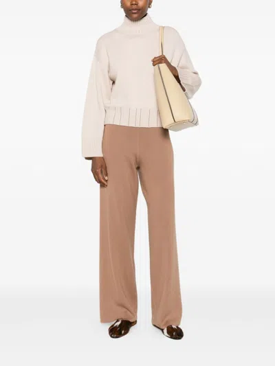 Fabiana Filippi Wool Turtleneck Sweater With Dropped Shoulders