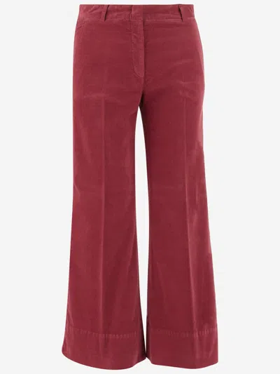 Ql2 Stretch Cotton Melody Pants In Red