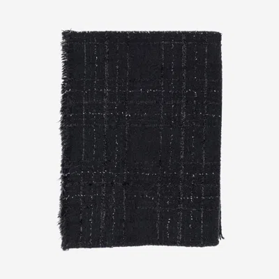 Faliero Sarti Adrienne Wool Blend Scarf In Black
