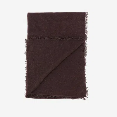 Faliero Sarti Alux Cashmere Blend Scarf In Brown