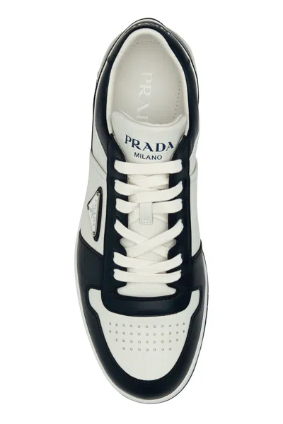 Prada Sneakers Downtown In Pelle Bicolor Uomo