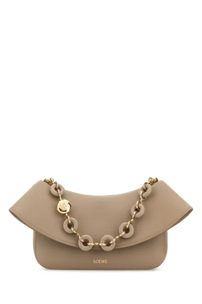 Loewe Borsa A Spalla Ola Media In Pelle Sabbia Donna