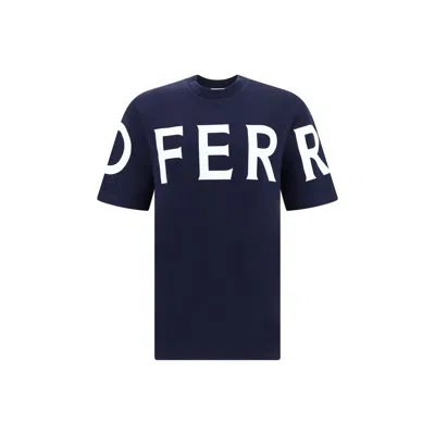 Ferragamo Logo-print Cotton T-shirt In Black