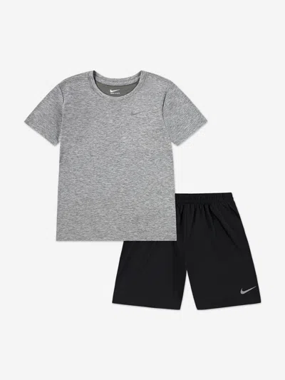 Nike Kids' T-shirt & Shorts Set In Gray