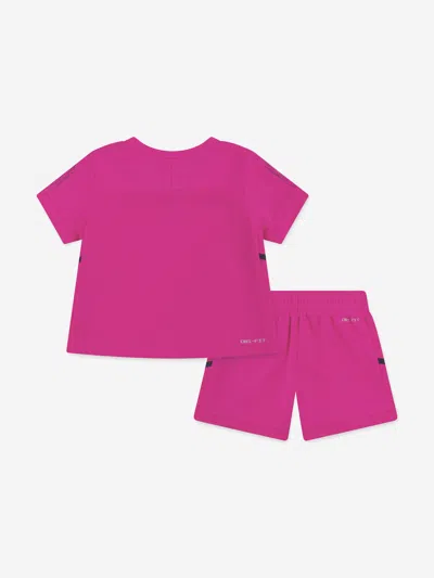Nike Boys Dri-fit Acd25 Short Set In Purple