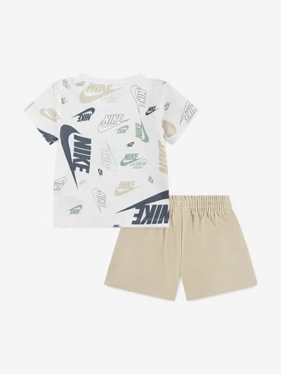 Nike Boys Nsw Aop Light Weight Short Set In Nude