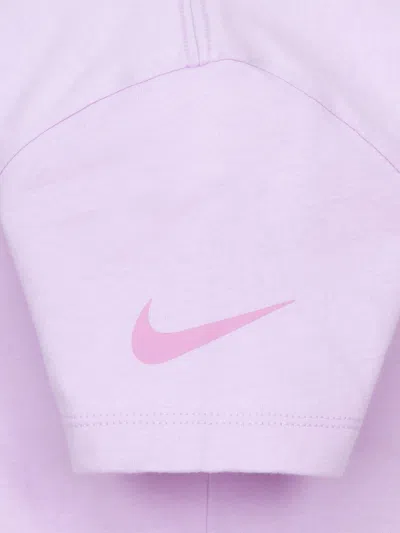 Nike Girls Swoosh Ribbon T-shirt In Purple