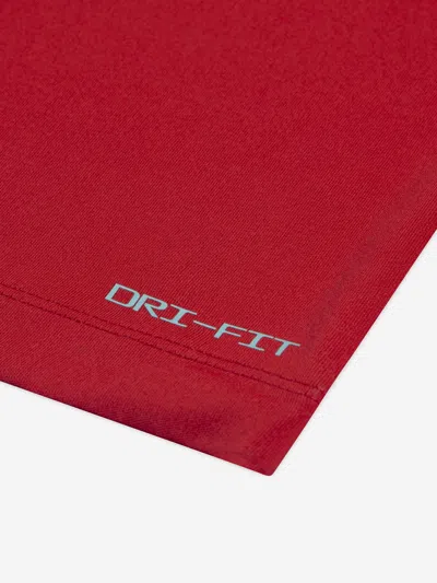 Nike Boys Dri-fit Woven Short Set In Red