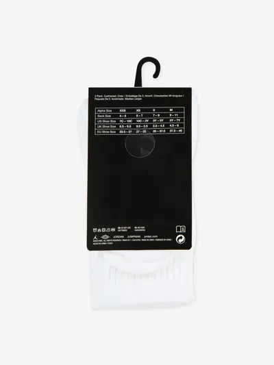 Jordan Kids Jumpman Crew Socks Set In White