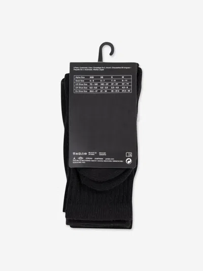 Jordan Kids Jumpman Crew Socks Set In Black