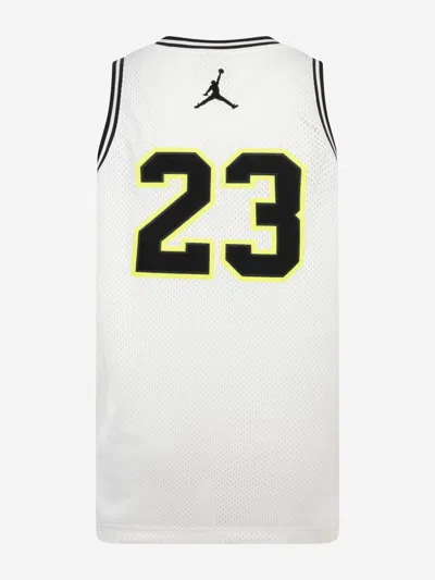 Jordan Big Kids' 23 Jersey In White