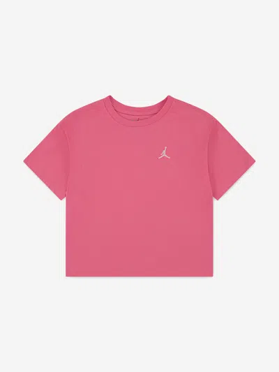 Jordan Girls Mj Brooklyn Essentials T-shirt In Pink