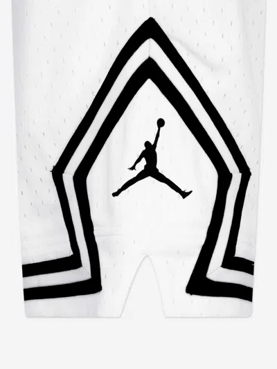 Jordan Boys Mj Dri-fit Sport Diamond Shorts In White
