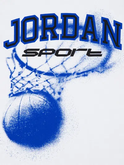 Jordan Boys Mj Sport Hoop Df T-shirt In White