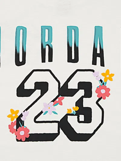 Jordan Girls Summer Bloom Oversized T-shirt In White