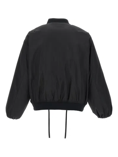Jil Sander Black Polyester Jacket In Black