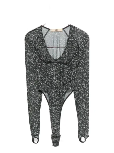 Knwls Black Haze Bodysuit In Gray