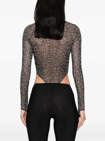 Knwls Black Haze Bodysuit In Gray