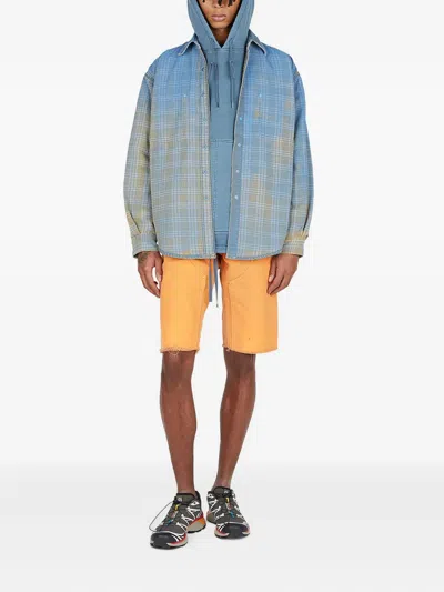 WASHED DENIM SHORTS